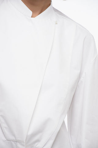 Camicia in Popeline di Cotone con Design a Portafoglio