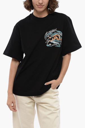 Rundhals-T-Shirt RABBIT mit Stickerei
