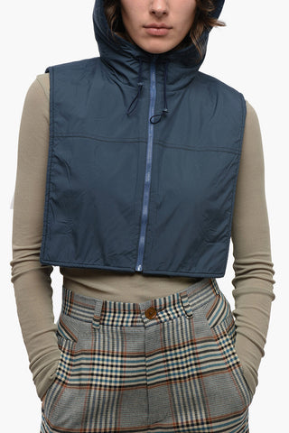 Wool Hooded TIGLIO Vest with Frontal Zip