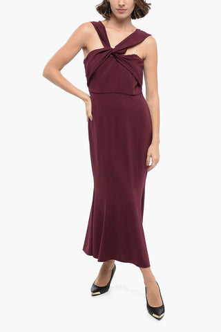 Asymmetric CADY Dress with Criss Cross Detail