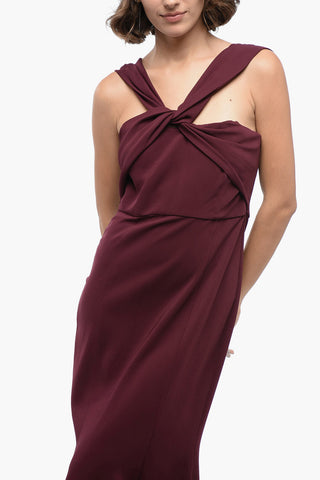 Asymmetric CADY Dress with Criss Cross Detail