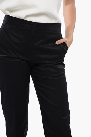 히든 클로저가 있는 순면 치노 팬츠