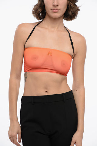 Gradient Effect Bandeau Crop Top
