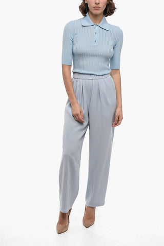 EMPORIO Relaxed-Fit Pants with Dreapped Detailing