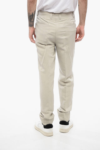 ID 4-Pocketed Linen Blend Pants with Belt Loops