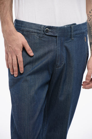 ID Denim-effect Cotton Pants