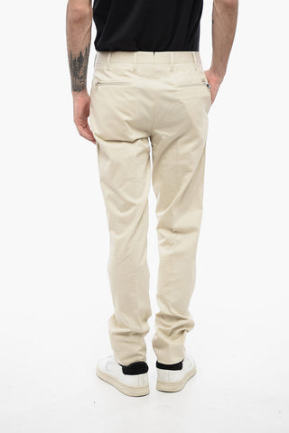 Pantaloni in Misto Cotone LEADER con Tasche a Zip