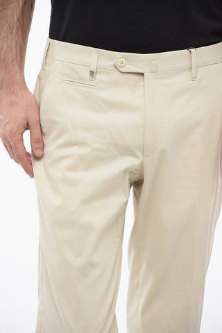Pantaloni in Misto Cotone LEADER con Tasche a Zip