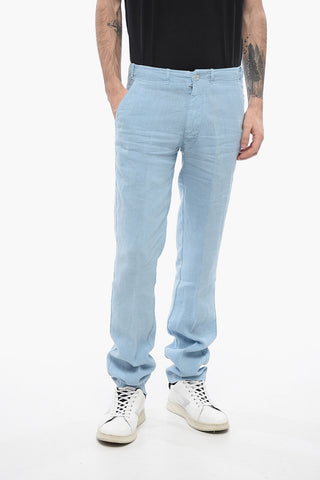 ID Pantaloni 4 Tasche in Lino con Passanti