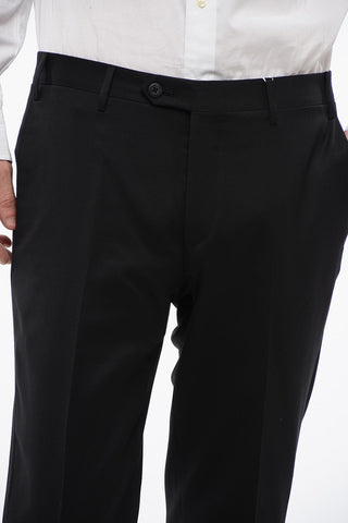 Extrafine Virgin Wool LEADER Pants with Belt Loops