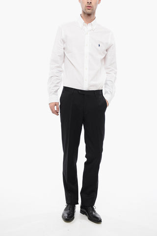 Extrafine Virgin Wool LEADER Pants with Belt Loops