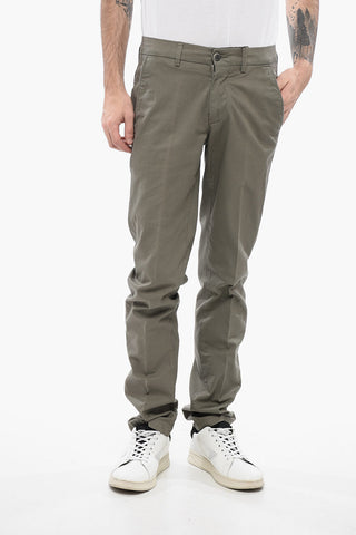 ID Pantaloni Chino in Cotone Twill con Passanti