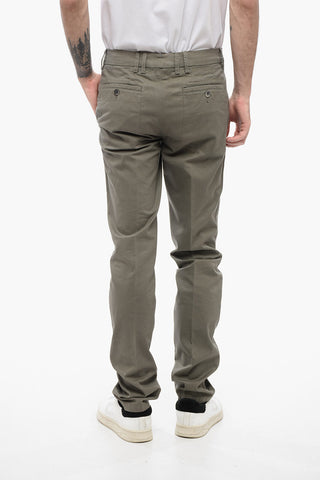 ID Pantaloni Chino in Cotone Twill con Passanti