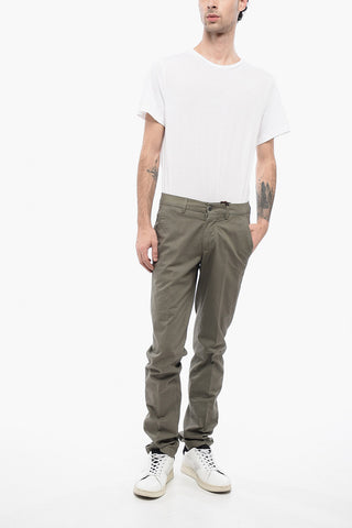 ID Pantaloni Chino in Cotone Twill con Passanti