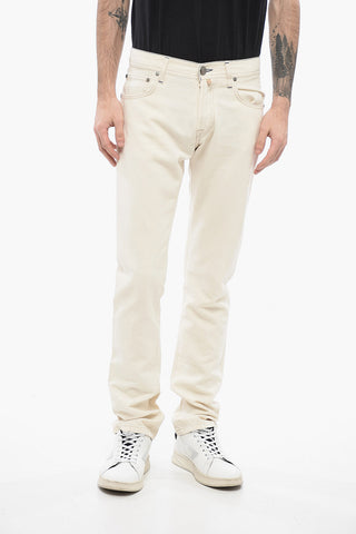 ID LUXURY DENIM Embroidered Ton-sur-ton Jeans