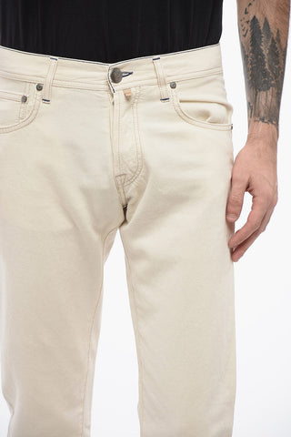 ID LUXURY DENIM Embroidered Ton-sur-ton Jeans