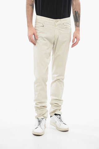 ID Cotton Pants with Suede Patch