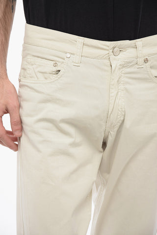ID Cotton Pants with Suede Patch