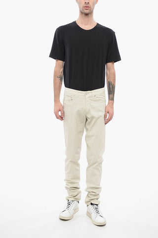 ID Cotton Pants with Suede Patch