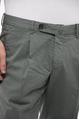 ID Stretch Cotton Chinos Pants with Belt Loops