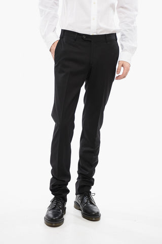Virgin Wool ACADEMY Pants with Belt Loops