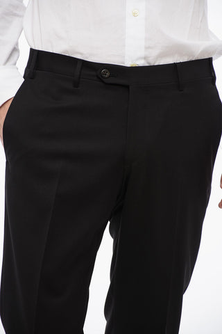 Virgin Wool ACADEMY Pants with Belt Loops