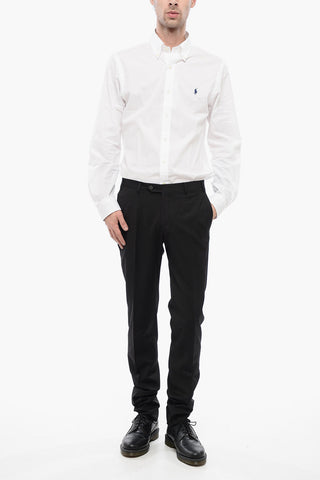 Virgin Wool ACADEMY Pants with Belt Loops