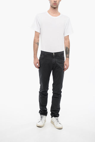 ID LUXURY DENIM Ton-sur-ton Embroidered Denims