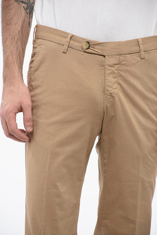 ID Pantaloni Chino in Cotone Stretch con Passanti