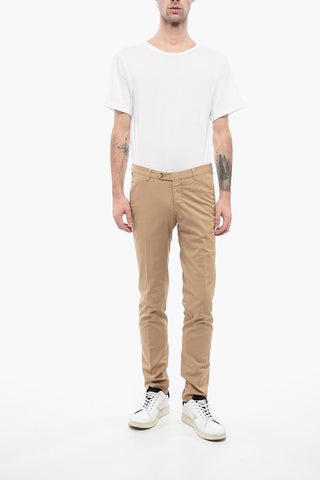 ID Pantaloni Chino in Cotone Stretch con Passanti