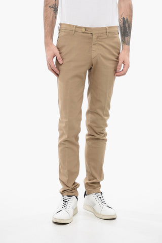 ID Pantaloni Chino in Cotone Stretch con Passanti
