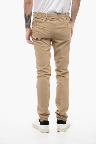 ID Pantaloni Chino in Cotone Stretch con Passanti