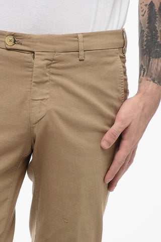 ID Pantaloni Chino in Cotone Stretch con Passanti