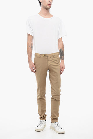 ID Pantaloni Chino in Cotone Stretch con Passanti