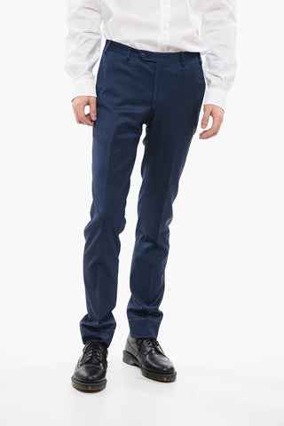 Wool Blend ACADEMY Pants with Belt Loops