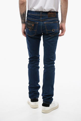 ID LUXURY DENIM Dark-washed Denims with Contrasting Embroidery