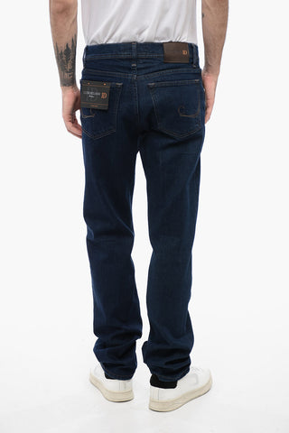 ID LUXURY DENIM Dark-washed Denims with Contrasting Embroidery