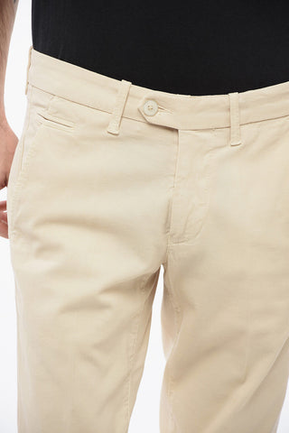 ID Pantaloni Chino con Motivo Hopsack