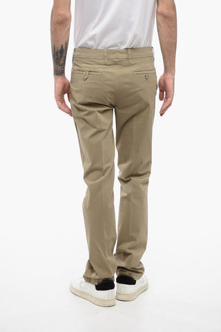 ID Solid-Color Chino Pants with Belt Loops