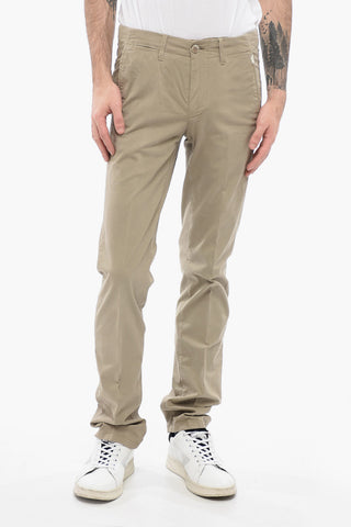 ID Pantaloni Chino in Cotone Stretch con Passanti