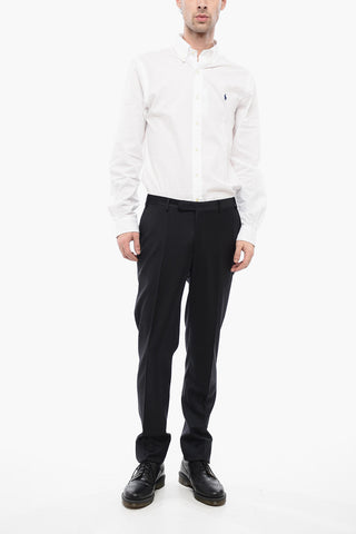 BI ELASTIC 4-Pocketed Extrafine Virgin Wool Pants