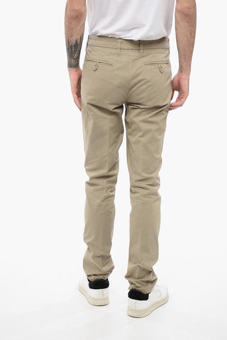 ID Stretch Cotton Chinos Pants with Belt Loops