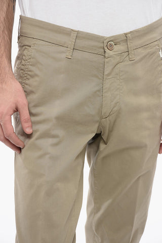 ID Stretch Cotton Chinos Pants with Belt Loops
