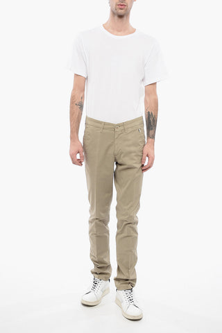 ID Stretch Cotton Chinos Pants with Belt Loops