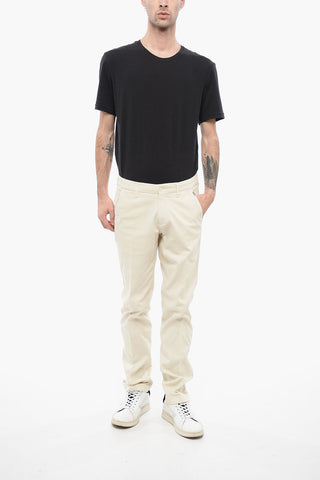 ID Pantaloni Chino con Motivo Hopsack