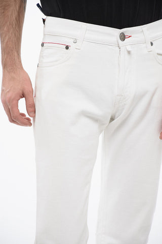 ID LUXURY DEIM Jeans con Cuciture a Contrasto