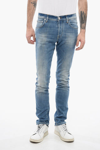 ID LUXURY DENIM Light-washed Denims with Contrasting