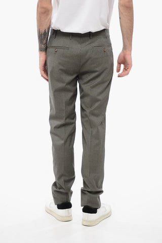 CC COLLECTION Virgin Wool Pants RESET Checked