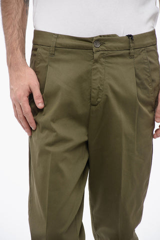 CC COLLECTION Stretch Cotton Chison Pants with Belt Loops