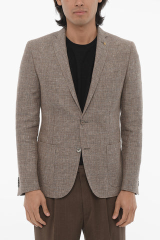 CC COLLECTION Giacca in Misto lino RESET Con Due Spacchi e Tasche a Toppa